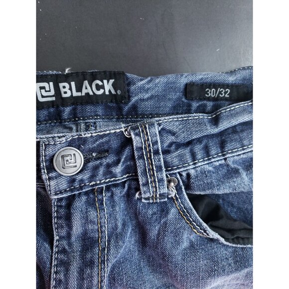 CJ Black Relaxed Straight Jeans Men's Size 30x32 Distressed - Picture 8 of 10